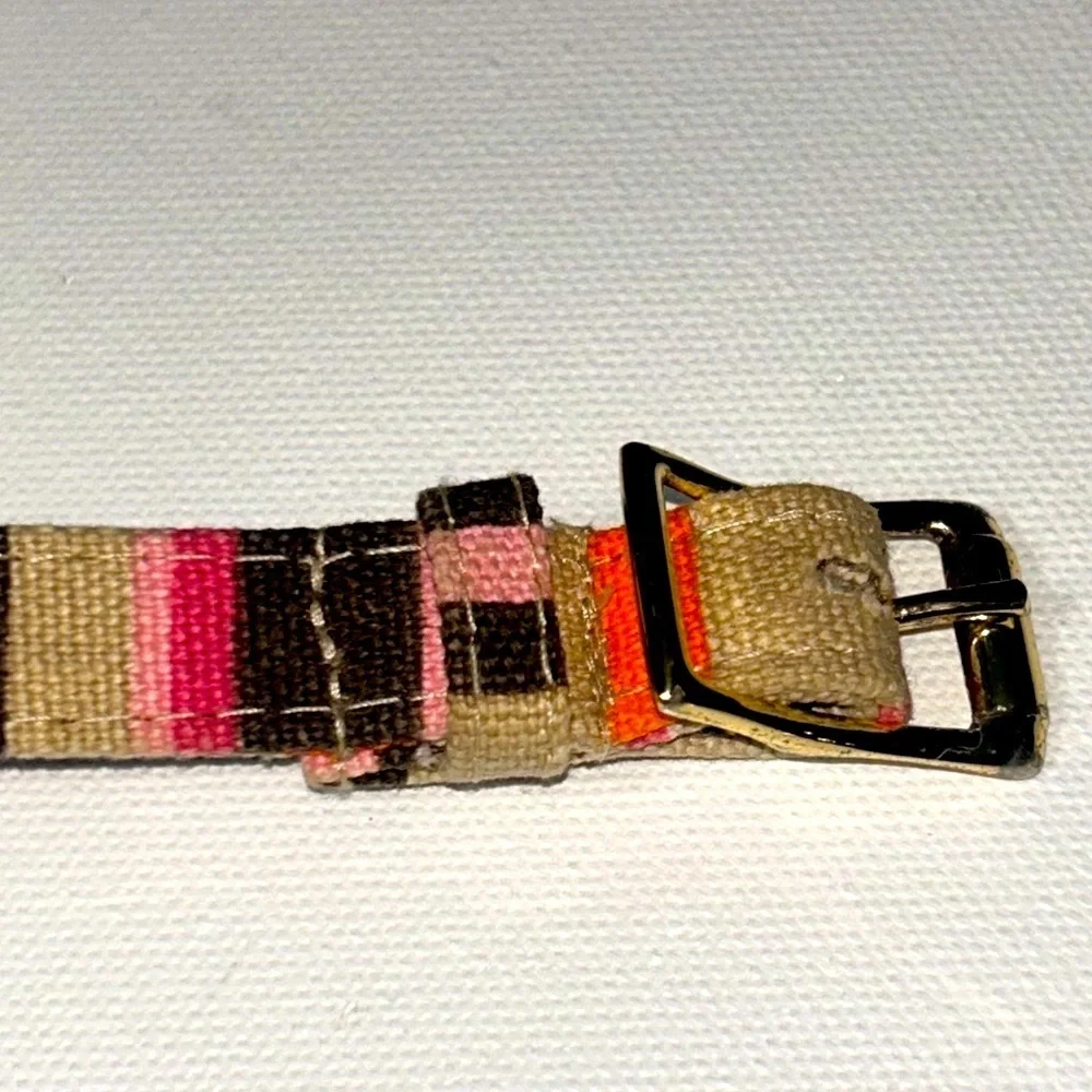 🍀 3 for $25 Fox and Hound Small XS pet leash harness gold buckles orange pink